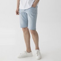 스타일에스 남자 빅사이즈 베이직 스판 데님 팬츠 여름 청 반바지