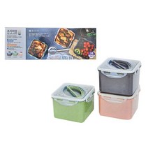 프리미엄 핸들 밀폐용기 1.6L 1600ml 3종세트