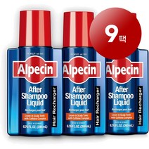 Alpecin 알페신 독일 직배송 남성용 두피 모발 영양 관리 헤어 스트롱 그로우쓰 샴푸 200ml 3팩 3팩, 9팩