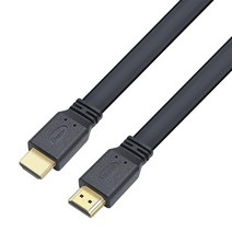 DTECH 울트라 씬 HDMI 케이블 타입 A 수 금 도금 4K 30Hz 1080p 60hz 3D 이더넷 고속 HDCP 컴퓨터 모니터 노트북 PC 게이밍 HD 비디오 오디오용 (1, 1.5ft