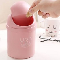 카페 빨대 비닐 휴지통 테이블 책상 위 쓰레기 수거함 미니 파스텔톤 1P