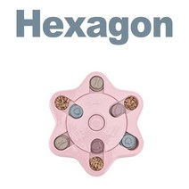 어질리티 야외 강아지 대형 소형 개를 위한 교육 개 장난감 튼튼한 훈련 스마트 턴테이블, 06 Hexagon Pink
