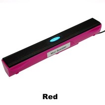 사운드바 tv 스피커 추천 컴퓨터 휴대용 노트북 pc 앰프 확성기 usb 사운드 바 사운드 바 스틱 음악 플레이어 노트북 태블릿, 빨간색