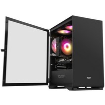 [darkFlash] DLM22 RGB 강화유리 블랙 (미니타워), 선택하세요