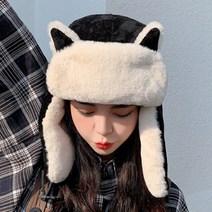 보슈 여성 겨울 귀달이모자 털모자 방한모 군밤 모자 c2-11