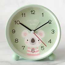 여성 학생용 향채 알람 침실 침대 드종 캐릭터 무소음탁상시계, T08-12.1cm 푸른나무 음소거무드등건전지
