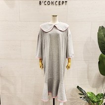 [에잇컨셉] [23년 봄 단독 최저가]만두OPS 배색테잎원피스 C23C7FOP017 (2컬