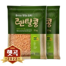 현대농산 2022년 햇곡 레드 렌틸콩 4kg (2kgx2봉) 렌즈콩, 1개, 4kg(2kgx2)