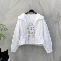 행복여[신상무배]뮤즈 스트링 바스락 바람막이 후드 집업