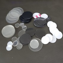 (하이셀) 원형 겔패드 유리 미끄럼방지 고정 도트 양면테이프 다용도 거치대 글라스보드, 40mm 5개 set_양면겔패드투명