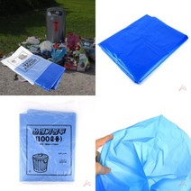 마트498 쓰레기봉투100L 90x110cm청색50매 분리수거용비닐봉투 과일봉투 쓰레기통리필 대형김장봉투 파쇄기봉투 업