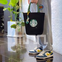 스타벅스 가방 지퍼형 텀블러 에코백 3color, 화이트