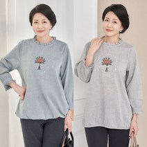 [엄마옷 로즈맘] 꽃다발자수프릴블라우스