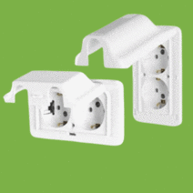 DOSEL 화장실 방우형 1구 2구 콘센트, 1.방우형2구콘센트