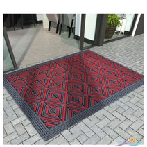 고무매트 발판 깔판 야외 바닥 수영장 미끄럼방지, 60cmx120cm[고무망치], 11.브러쉬3개-그레이블록-그레이브러쉬