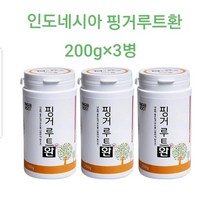 핑거루트환 인도네시아핑거루트환 판두라틴 핑거루트 분말 가루 추출물 핑거루트정 연예인 체지방 뱃살관리 효능 3병, 200g, 1세트