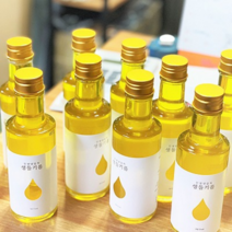 국산 저온압착 들기름 냉압착 생들기름 150ml 350ml & 180ml, 냉압착 생들기름 180ml
