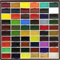 길상 안채 물감 60색 동양화 한국화 민화, 상제 60색, 단품