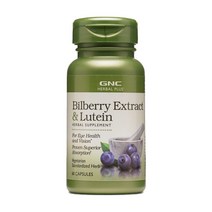 GNC 지엔씨 허벌플러스 빌베리 100mg 플러스 루테인 10mg 60캡슐