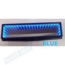 백미러 사이드미러 Infinity Galaxy 3D Bottomless 끝없는 ABS Rearview Car RGB LED 백미러에, 03 파란