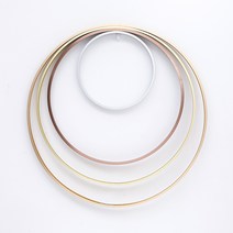 원형 유화 캔버스 틀 액자 알루미늄 메탈 그림 프레임, 30cm빈프레임+브러시드티타늄골드