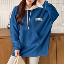 삐까삐까 라이드 후리스 박시핏 후드티