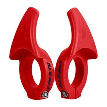 이너바엔드 견고한 자전거 핸들 바 내마모성 쉽게 설치 그립 소형 보조 엔드 도구 1 쌍, 빨간