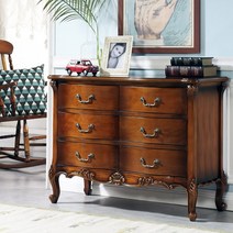 더리체 수입엔틱 메라토 와이드 서랍장, 단품