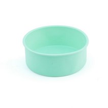 케이크 만들기 홈베이킹 FAIS DU 라운드 실리콘 몰드 붙지 않는 베이킹 팬 레이어 무스, Green_4 inch