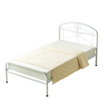 캐스피 심플한 철제 침대프레임 슈퍼싱글침대, 01.슈퍼싱글침대 1번, 01.화이트
