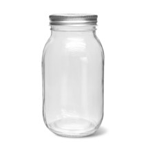 MIR 유리병 클래식 미르 자 750ml 원형 잼병 수제청 공병 소분저장 밀폐유리용기, 1개