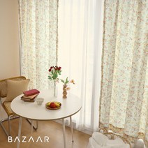 [바자르] 텐저린플라워 광목 가리개커튼(150x230)1장