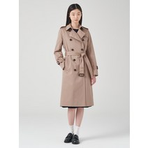 [빈폴레이디스] [Essential] 클래식 롱 트렌치 코트 베이지 (BF323TCE1A)