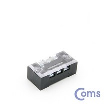 Coms AOBF100 고정식 단자대 터미널 블록 블럭 15A 3P 전선, 1개