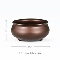 지방틀 청동 향대 금동대 인센스스틱 인센스스틱홀더 향록복어 제사용 보온도시락 세트 오븐용접시, 【부티크】자동색 삼족전구(직경 10cm)