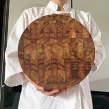 파블로 엔드그레인도마 캄포 원형 플레이팅도마