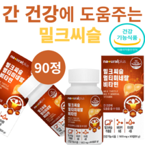 플러스 밀크씨슬 독일산실리마린 밀크씨슬추출물 비타민B군8종 멀티미네랄 비타민 90정, 90정*1통