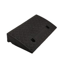 트레일게이터 자전거트레일러 1pc 휴대용 연석 램프 헤비 듀티 플라스틱 임계 값 꽤, 검은색