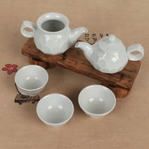 백자 각 3인다기