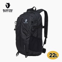 블랙야크 당일 산행 등산 가방 로키22 2BYKSX3912 공용 22리터 경량 아웃도어 소형배낭, 블랙