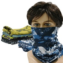 방한용 기모 M밴드 멀티밴드-겨울 방한용 멀티스카프 자전거 오토바이마스크, 05.블랙패턴
