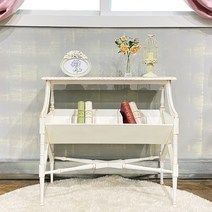 [스페이드가구] 엔틱가구 화이트빈티지 5칸 잡지꽂이 빈티지가구, 상세 설명 참조