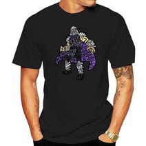 가정용파쇄기 파세기 쇄절기 Foot Clan Le 티셔츠 남성 슈레더 거북이 워드클라우드 여름, 02 Men black_08 XXXL
