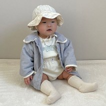 [로다제이베베] B리든자켓(블루 베이지)(3-18m) 라운드카라 베이직무드 베베 아우터