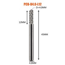 밀링 커터 솔리드 카바이드 엔드 밀 비트 3.1mm 4mm 6mm 8mm pcb 엔드, 1pc-D4.0-12-D4