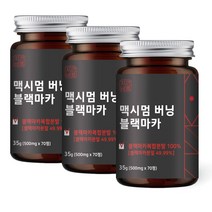 자연바름 페루산 블랙마카 아르기닌 야관문 흑마늘, 70정 x 3개