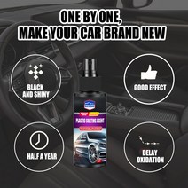 자동차 인테리어 복원기 퀵 코팅 스프레이 120ml 플라스틱 부품 리퍼비시싱 에이전트 자동차 클리너 시트 가죽 광택제, 01 120ml, 01 120ml