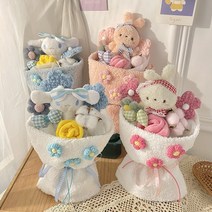 인형꽃다발 졸업식 선물 꽃다발 생일꽃다발 졸업 학예회 꽃다발 화이트데이 선물, 화이트
