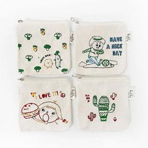 토단 자수로 미니 파우치 꾸미기 - 1인세트 한복 여성 한복액세서리 소품