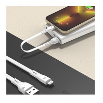 HB 간편충전기 10000mAh 보조배터리 아이폰8플러스 호환, 본상품, PA10CPQ-8pin-화이트